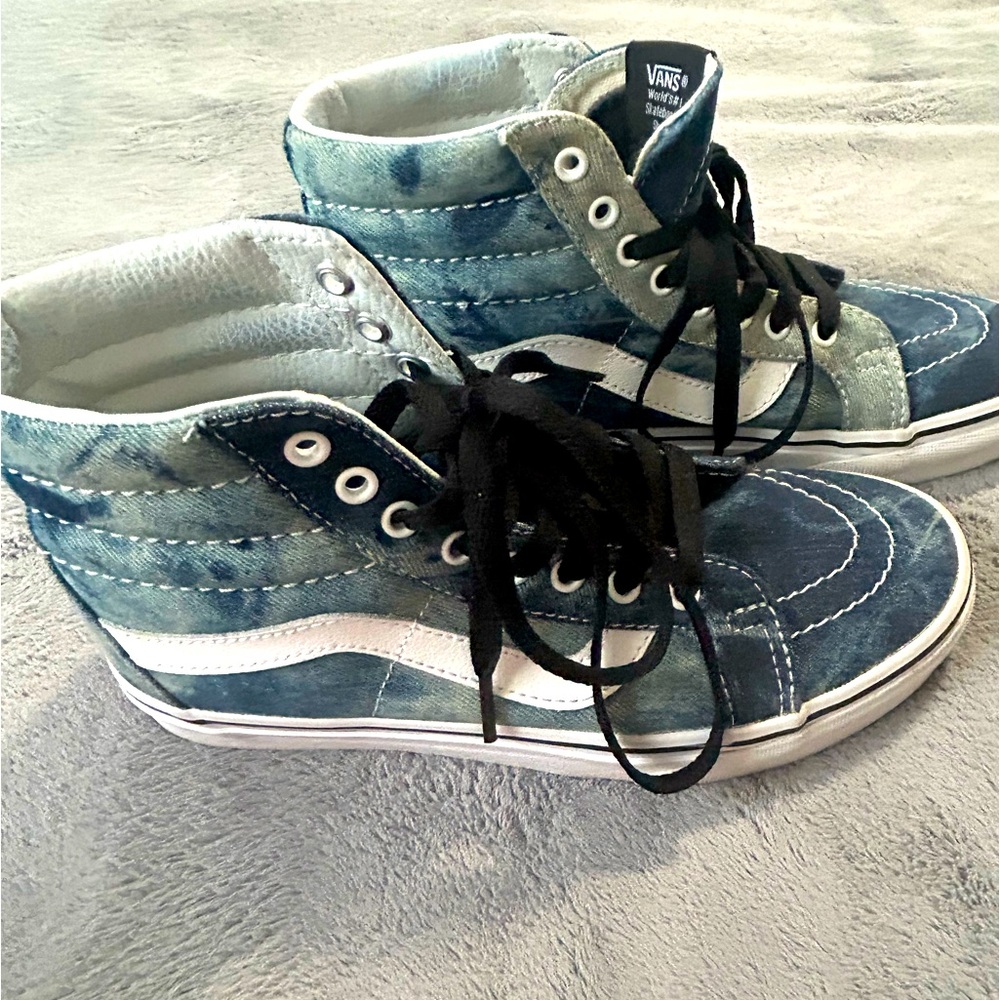 ❤️ Vans Denim Acid Wash High Top